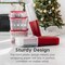IRIS USA 40" 20 Rolls Wrapping Paper Storage Container, Clear/Red